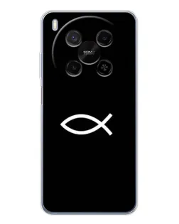Чохол для ZTE Nubia V70 Max з картинкою «Символ риби Jesus»