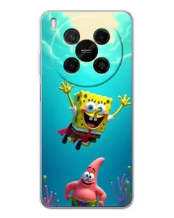 Чехол для ZTE Nubia V70 Max с картинкой «Спанч Боб под водой»