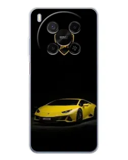 Чехол для ZTE Nubia V70 Max с картинкой «Lamborghini желтый акцент»