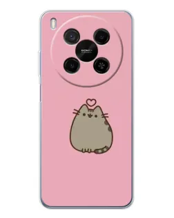 Чехол для ZTE Nubia V70 Max с картинкой «Pusheen сердце»