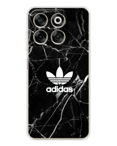 Чехол для ZTE Nubia V70 с картинкой «Белый мрамор Adidas»
