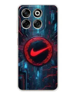 Чехол для ZTE Nubia V70 с картинкой «Техногенный стиль Nike»