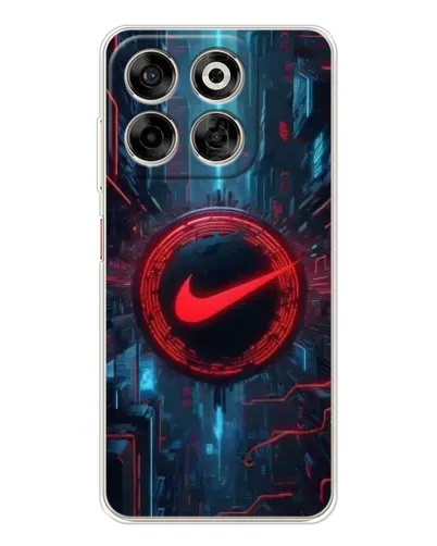Чехол для ZTE Nubia V70 с картинкой «Техногенный стиль Nike»