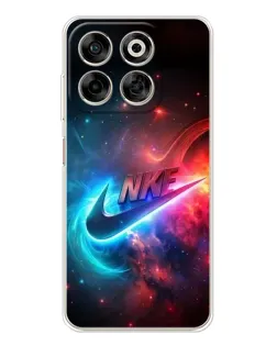 Чехол для ZTE Nubia V70 с картинкой «Огненный логотип Nike»
