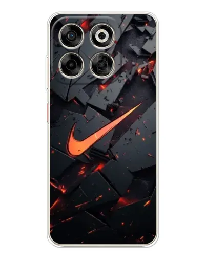 Чехол для ZTE Nubia V70 с картинкой «Nike — эффект разломов»