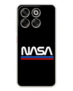 Чехол для ZTE Nubia V70 с картинкой «NASA — классика Red Blue» Чехол для ZTE Nubia V70 с картинкой «NASA — классика Red Blue»