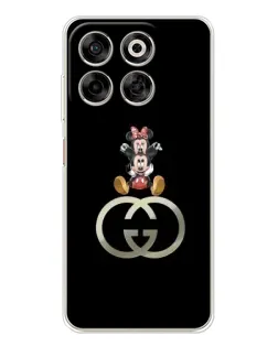 Чехол для ZTE Nubia V70 с картинкой «Минни Маус на лого»