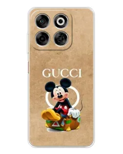 Чехол для ZTE Nubia V70 с картинкой «Микки Маус Gucci — крафт»
