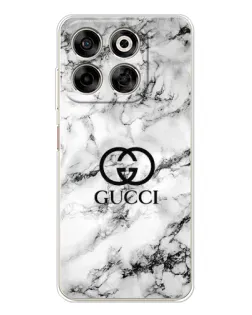 Чехол для ZTE Nubia V70 с картинкой «Gucci — мраморный шик»