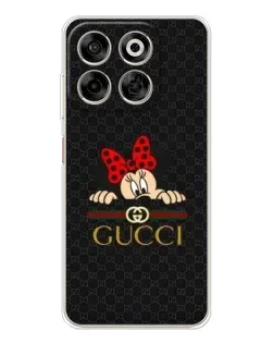 Чехол для ZTE Nubia V70 с картинкой «Минни Маус Gucci — черный»