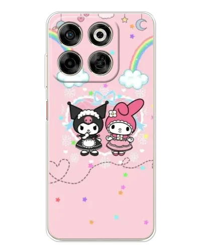 Чехол для ZTE Nubia V70 с картинкой «My Melody и Kuromi»