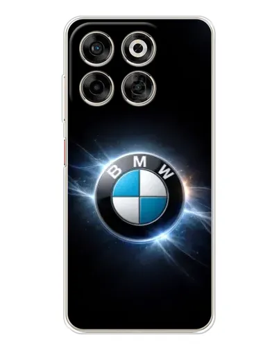 Чехол для ZTE Nubia V70 с картинкой «BMW — неоновое сияние»