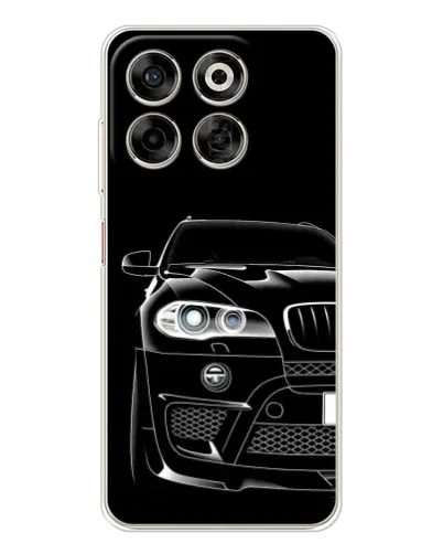 Чехол для ZTE Nubia V70 с картинкой «Темный силуэт BMW»