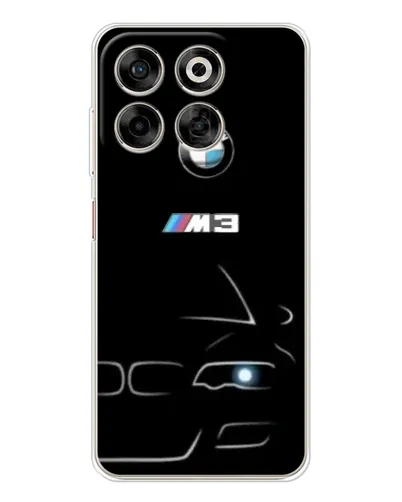 Чехол для ZTE Nubia V70 с картинкой «Минималистичный принт BMW M3»