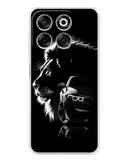 Чехол для ZTE Nubia V70 с картинкой «BMW и лев»