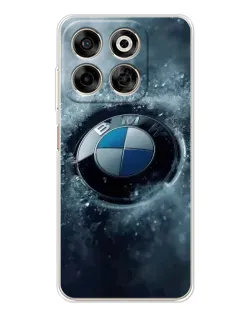 Чехол для ZTE Nubia V70 с картинкой «Логотип BMW — лед»