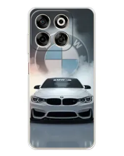 Чехол для ZTE Nubia V70 с картинкой «BMW в белом дыму»