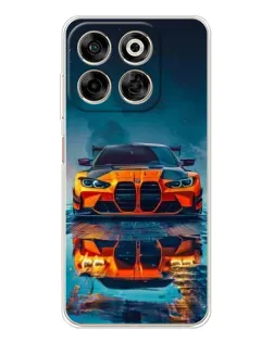 Чехол для ZTE Nubia V70 с картинкой «BMW — золотая эмблема»