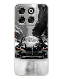 Чехол для ZTE Nubia V70 с картинкой «BMW — акварельный дрифт»