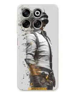 Чехол для ZTE Nubia V70 с картинкой «PUBG — боец в пыли»