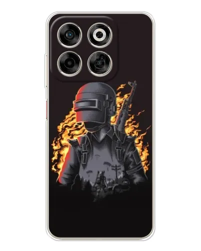 Чехол для ZTE Nubia V70 с картинкой «PUBG — огненный силуэт» Чехол для ZTE Nubia V70 с картинкой «PUBG — огненный силуэт»