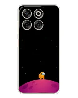 Чехол для ZTE Nubia V70 с картинкой «Одинокий герой на планете»