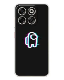 Чехол для ZTE Nubia V70 с картинкой «Among Us неон»