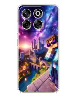 Чехол для ZTE Nubia V70 с картинкой «Стив и космос»