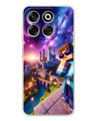 Чехол для ZTE Nubia V70 с картинкой «Стив и космос»