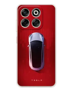 Чехол для ZTE Nubia V70 с картинкой «Tesla Top View» Чехол для ZTE Nubia V70 с картинкой «Tesla Top View»