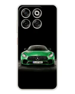 Чехол для ZTE Nubia V70 с картинкой «Mercedes — неоновый лого»