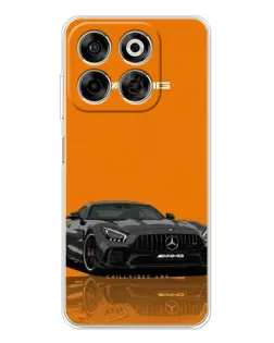 Чехол для ZTE Nubia V70 с картинкой «Оранжевый Mercedes AMG»