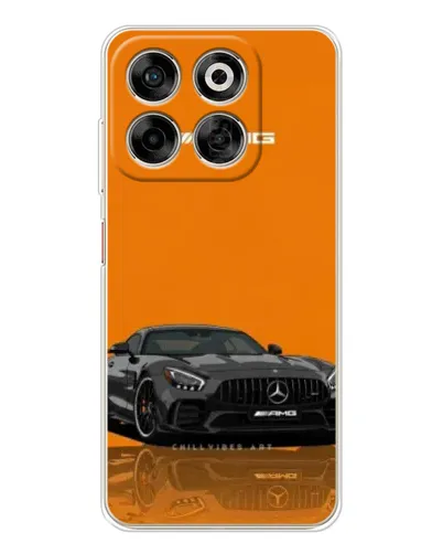 Чехол для ZTE Nubia V70 с картинкой «Оранжевый Mercedes AMG»