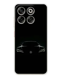 Чохол для ZTE Nubia V70 з картинкою «Mercedes — силует авто» Чохол для ZTE Nubia V70 з картинкою «Mercedes — силует авто»