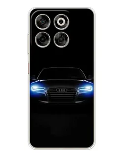 Чехол для ZTE Nubia V70 с картинкой «Audi в неоне»
