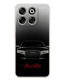 Чехол для ZTE Nubia V70 с картинкой «Audi — градиентный контур»