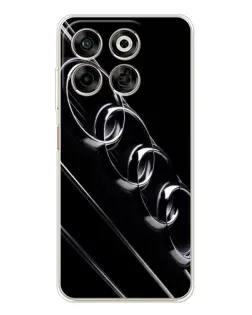 Чехол для ZTE Nubia V70 с картинкой «Audi — абстрактные кольца»