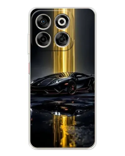Чехол для ZTE Nubia V70 с картинкой «Ночной Lamborghini драйв»