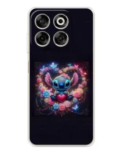 Чохол для ZTE Nubia V70 з картинкою «Stitch у квітах»