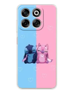 Чохол для ZTE Nubia V70 з картинкою «Stitch та Angel Love»