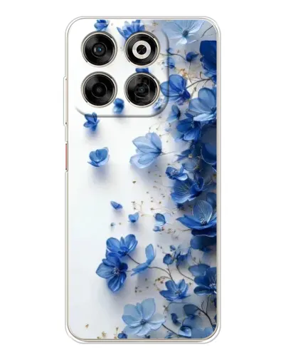 Чехол для ZTE Nubia V70 с картинкой «Голубой цветочный каскад» Чехол для ZTE Nubia V70 с картинкой «Голубой цветочный каскад»