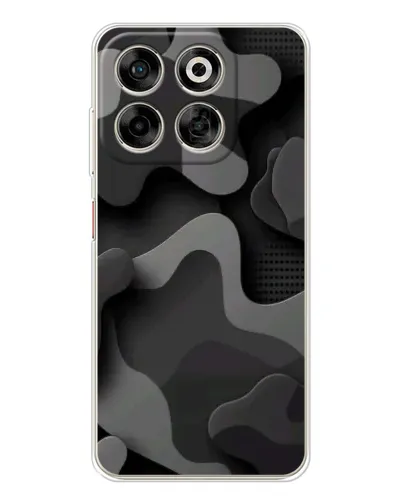 Чехол для ZTE Nubia V70 с картинкой «Темный абстрактный камуфляж»