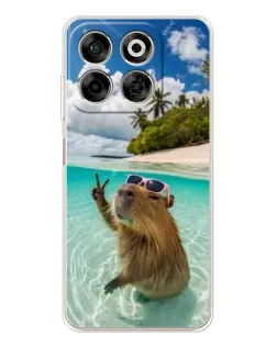 Чохол для ZTE Nubia V70 з картинкою «Капібара на морі» Чохол для ZTE Nubia V70 з картинкою «Капібара на морі»