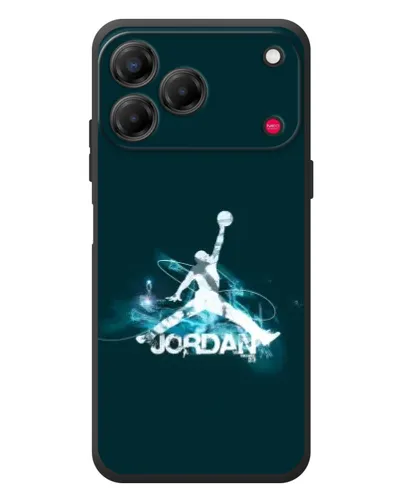Чехол для ZTE Nubia V80 Design с картинкой «Jordan Blue Fire»