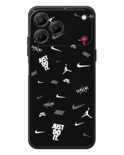 Чехол для ZTE Nubia V80 Design с картинкой «Nike Black Pattern» Чехол для ZTE Nubia V80 Design с картинкой «Nike Black Pattern»