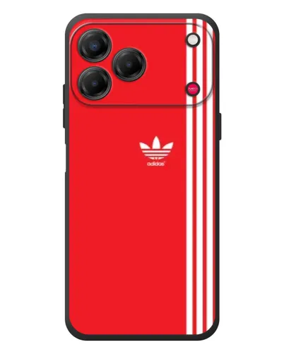 Чехол для ZTE Nubia V80 Design с картинкой «Красный минимализм Adidas»