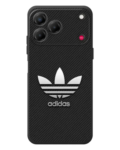 Чехол для ZTE Nubia V80 Design с картинкой «Adidas Карбоновая текстура»