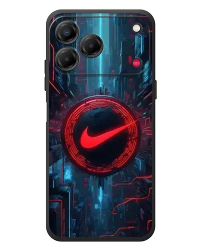 Чехол для ZTE Nubia V80 Design с картинкой «Техногенный стиль Nike»