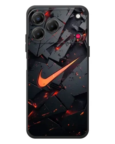 Чехол для ZTE Nubia V80 Design с картинкой «Nike — эффект разломов»