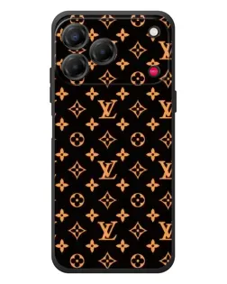 Чехол для ZTE Nubia V80 Design с картинкой «Золотая монограмма LV»